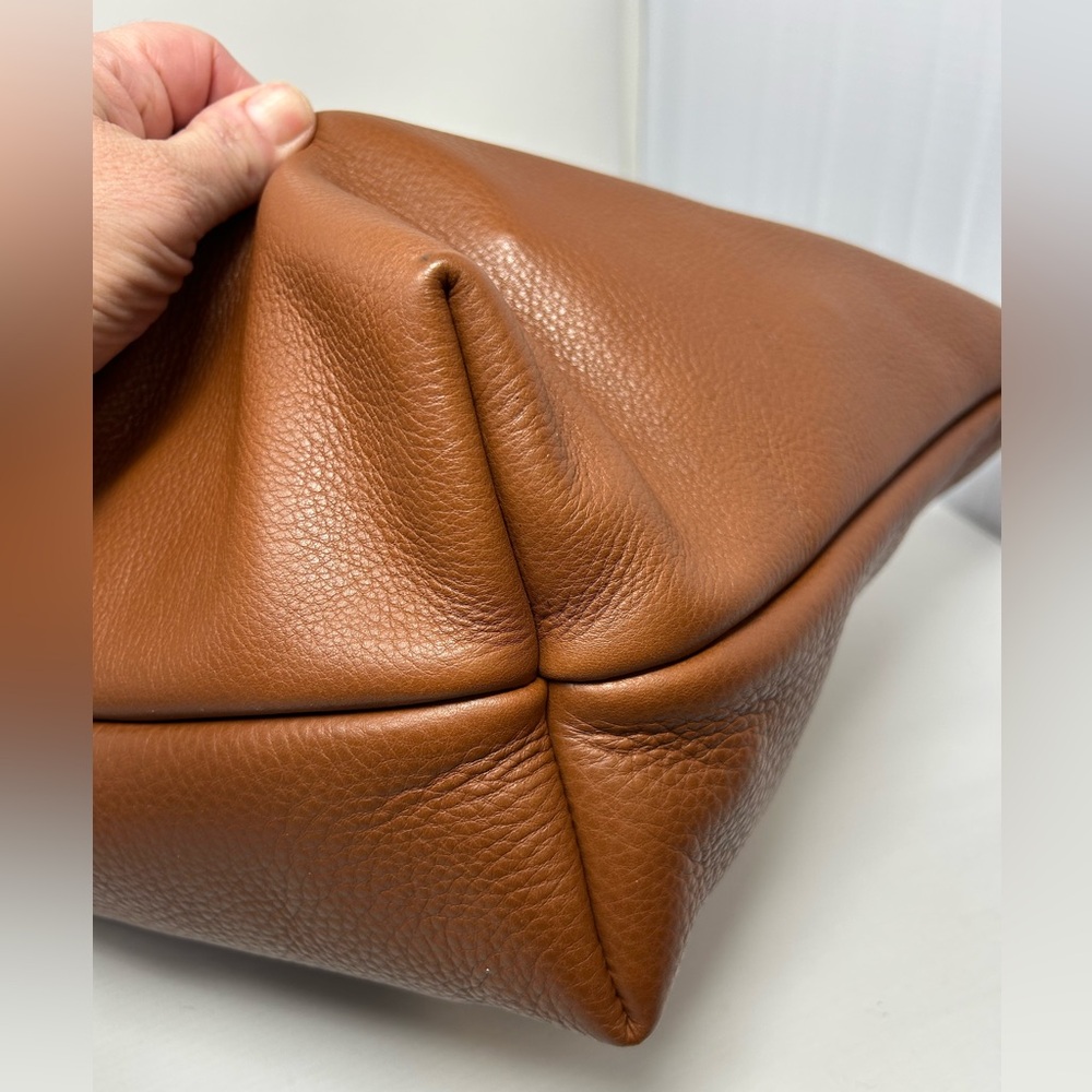 Portland leather UNICORN Mondelo Brandy Large Tote with zipper squishy Pebbles - Picture 4 of 11